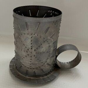 New Mexico Spanish Tin Candle Holder